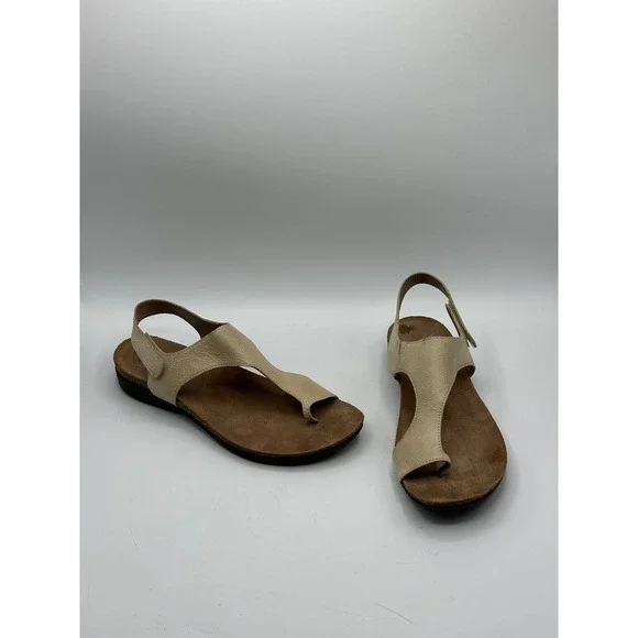 Dansko Women Size 41 US 10 Leather Comfort Orthotic Cork Footbed Sandals Beige - Picture 11 of 15